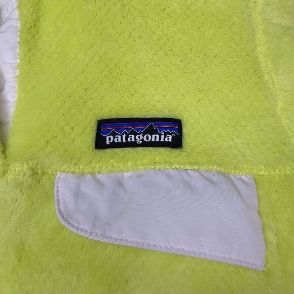 Patagonia Retool Snap T Neon Yellow Fleece Pull Over Size XS - Picture 6 of 11